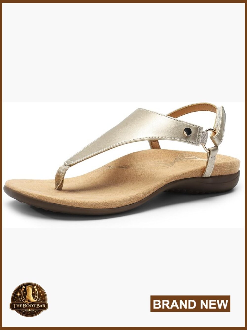 T-Strap Arch Support Orthopedic Flat Sandals Soft Cushion Walking Thong